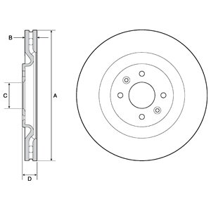 Tarcza hamulcowa DELPHI BG4689C