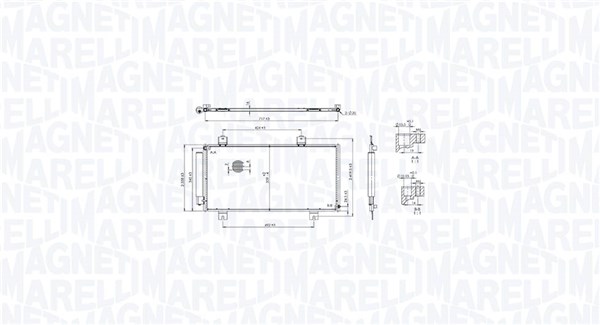 Skraplacz, klimatyzacja MAGNETI MARELLI 350203104100