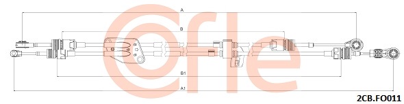 Linka dźwigni zmiany biegów COFLE 2CB.FO011