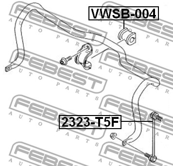 Łącznik stabilizatora FEBEST 2323-T5F