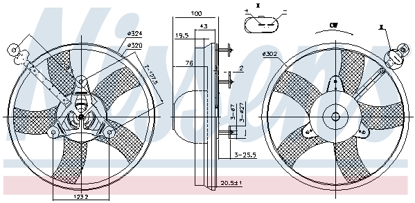 Wentylator NISSENS 85759