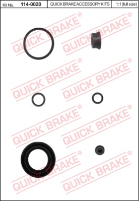 Zestaw naprawczy zacisku hamulcowego QUICK BRAKE 114-0020