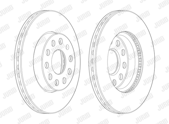 Tarcza hamulcowa JURID 562990JC-1