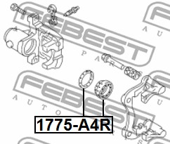 Zestaw naprawczy zacisku hamulcowego FEBEST 1775-A4R