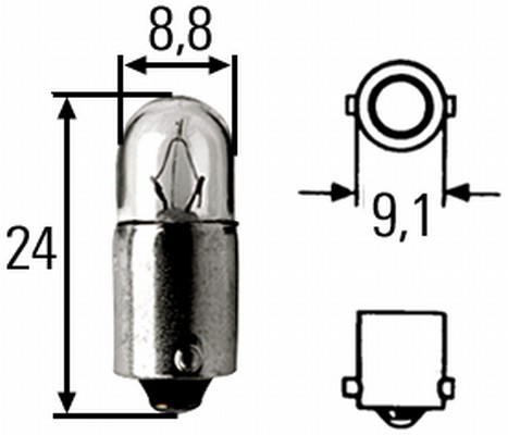 Żarówka światła postojowego HELLA 8GP 002 068-131