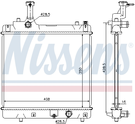 Chłodnica NISSENS 69401