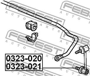 Łącznik stabilizatora FEBEST 0323-020