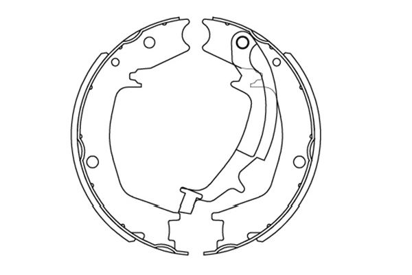Zestaw szczęk hamulcowych KAVO PARTS KBS-3413