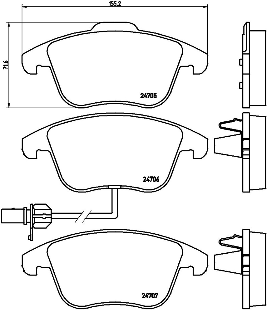 Klocki hamulcowe BREMBO P 85 113