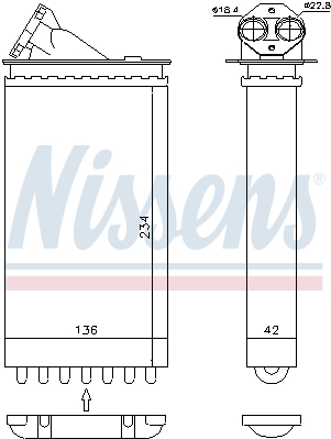 Nagrzewnica NISSENS 72655