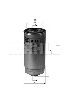 Filtr paliwa MAHLE KC 161