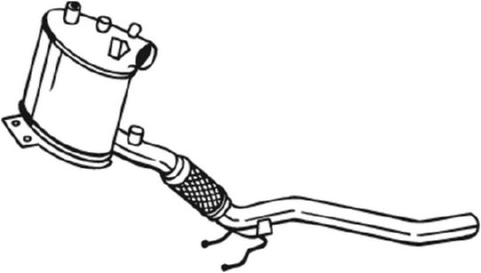 Filtr sadzy / filtr cząstek stałych, układ wydechowy BOSAL 097-520