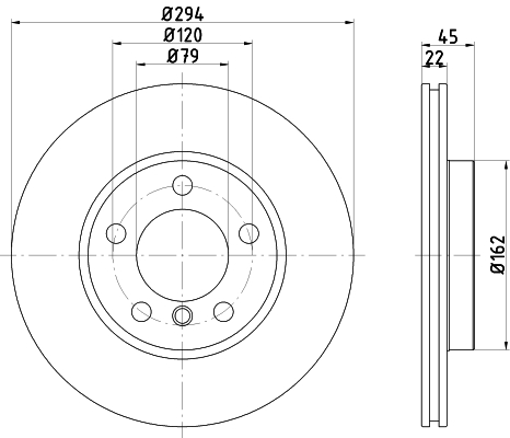 Tarcza hamulcowa HELLA 8DD 355 122-931