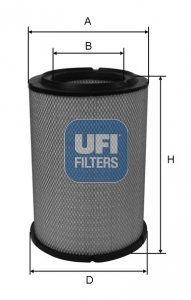 Filtr powietrza UFI 27.A05.00