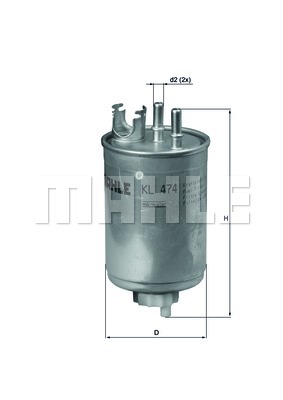 Filtr paliwa KNECHT KL 474