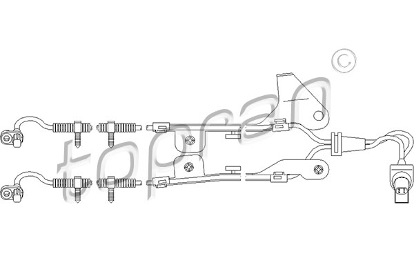 Czujnik ABS TOPRAN 303 959