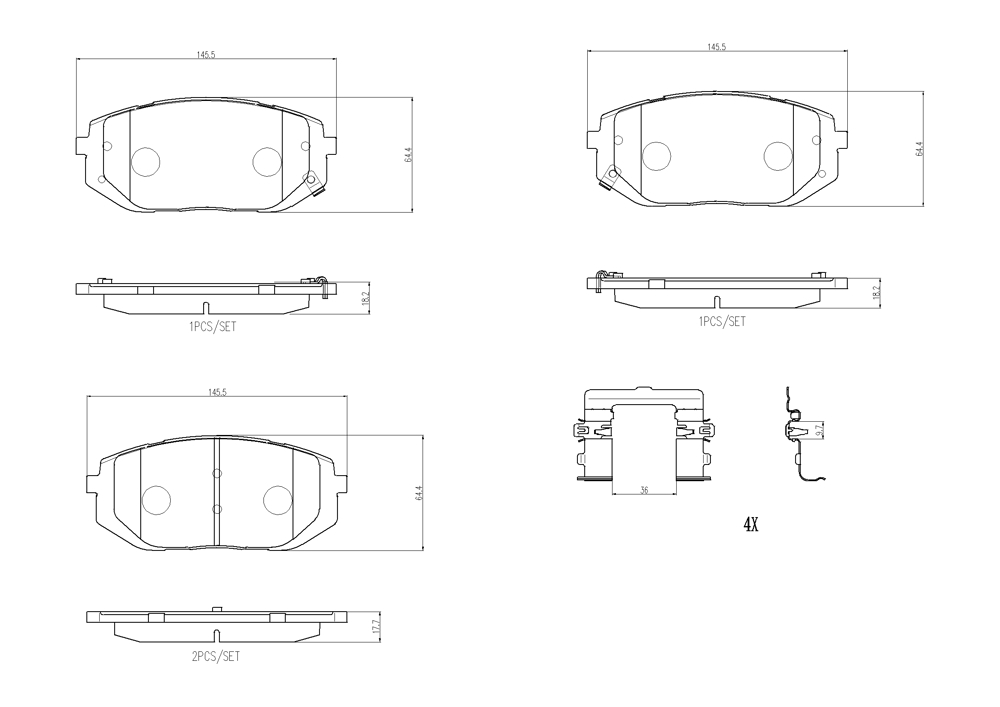 Klocki hamulcowe BREMBO P 30 140