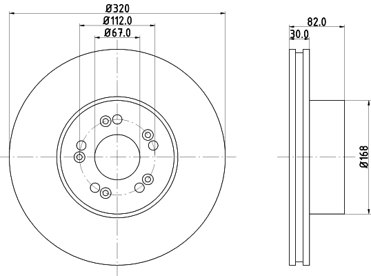 Tarcza hamulcowa HELLA PAGID 8DD 355 102-691