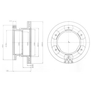 Tarcza hamulcowa DELPHI BG9069