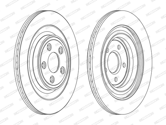Tarcza hamulcowa FERODO DDF1703C