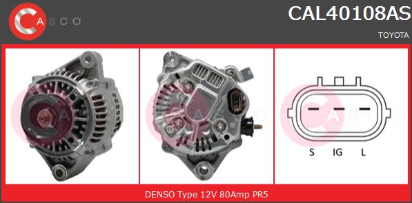 Alternator CASCO CAL40108AS