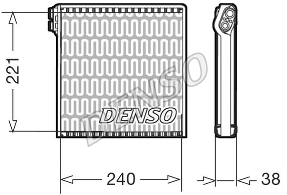 Parownik klimatyzacji DENSO DEV09102