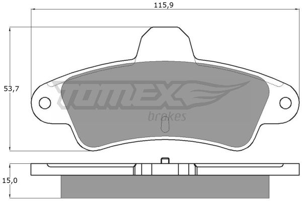 Klocki hamulcowe TOMEX BRAKES TX 11-20