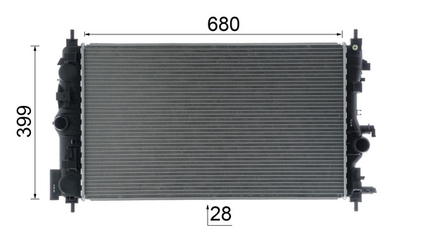 Chłodnica, układ chłodzenia silnika MAHLE CR 1782 000P