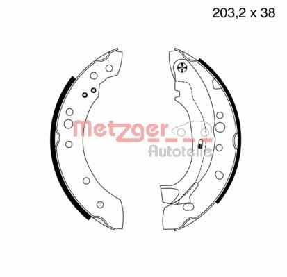 Szczęki hamulcowe METZGER MG 961
