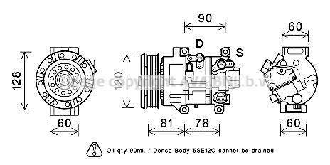 Kompresor klimatyzacji AVA QUALITY COOLING TOAK581