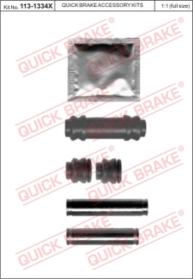 Zestaw tulei prowadzących zacisk hamulca QUICK BRAKE 113-1334X