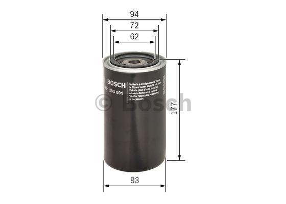 Filtr oleju BOSCH 0 451 203 001