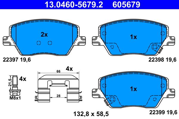 Klocki hamulcowe ATE 13.0460-5679.2