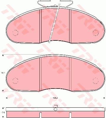 Klocki hamulcowe TRW GDB827