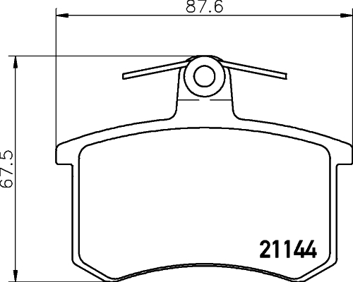 Klocki hamulcowe HELLA PAGID 8DB 355 017-951