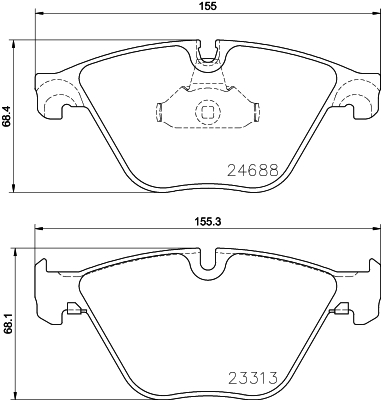 Klocki hamulcowe HELLA 8DB 355 015-261