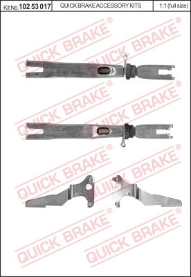 Regulacja szczęk hamulcowych QUICK BRAKE 102 53 017