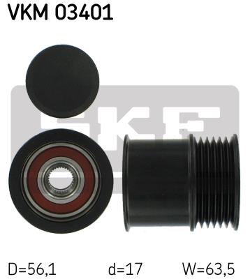 Sprzęgło alternatora SKF VKM 03401