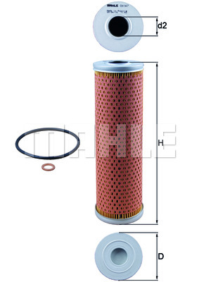 Filtr oleju MAHLE OX 147D