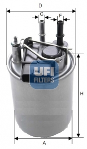 Filtr paliwa UFI 24.080.00