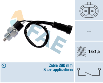 Włącznik świateł cofania FAE 40831