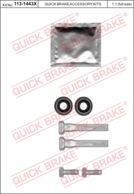 Zestaw tulei prowadzących zacisk hamulca QUICK BRAKE 113-1443X