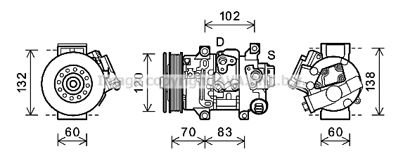 Kompresor klimatyzacji AVA QUALITY COOLING TOAK627