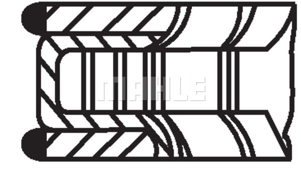 Pierścienie tłokowe MAHLE 028 RS 10115 0N0