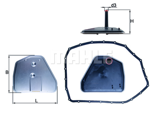 Filtr automatycznej skrzyni biegów KNECHT HX 164D