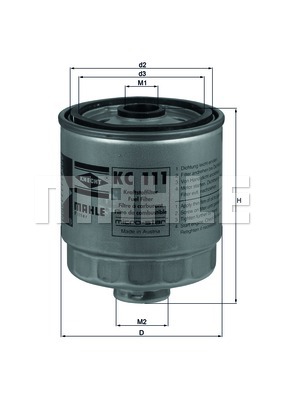 Filtr paliwa KNECHT KC 111