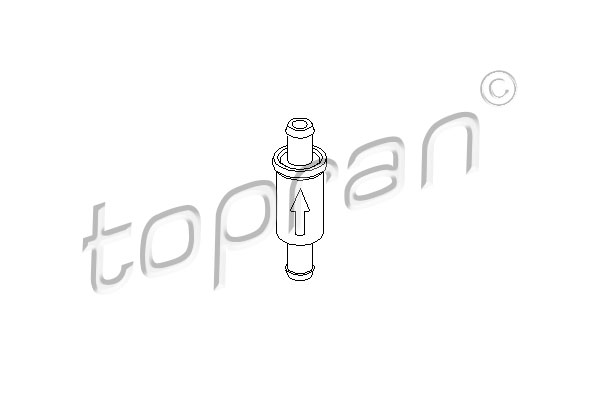 Zawór, przewód płyny spryskiwacza TOPRAN 101 975