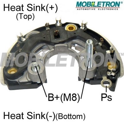 Mostek prostowniczy alternatora MOBILETRON RB-168H