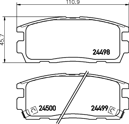 Klocki hamulcowe HELLA 8DB 355 012-951