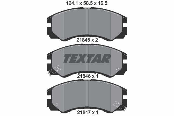 Klocki hamulcowe TEXTAR 2184501